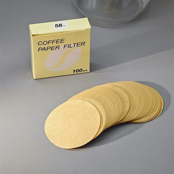 Unbleached Circular Coffee Lim Ntawv|Ntuj Coffee Brewing Lim